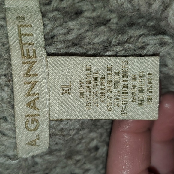 A. Gannett sleeveless sweater, Womens XL, a medium brown/tan in color. - Picture 7 of 9